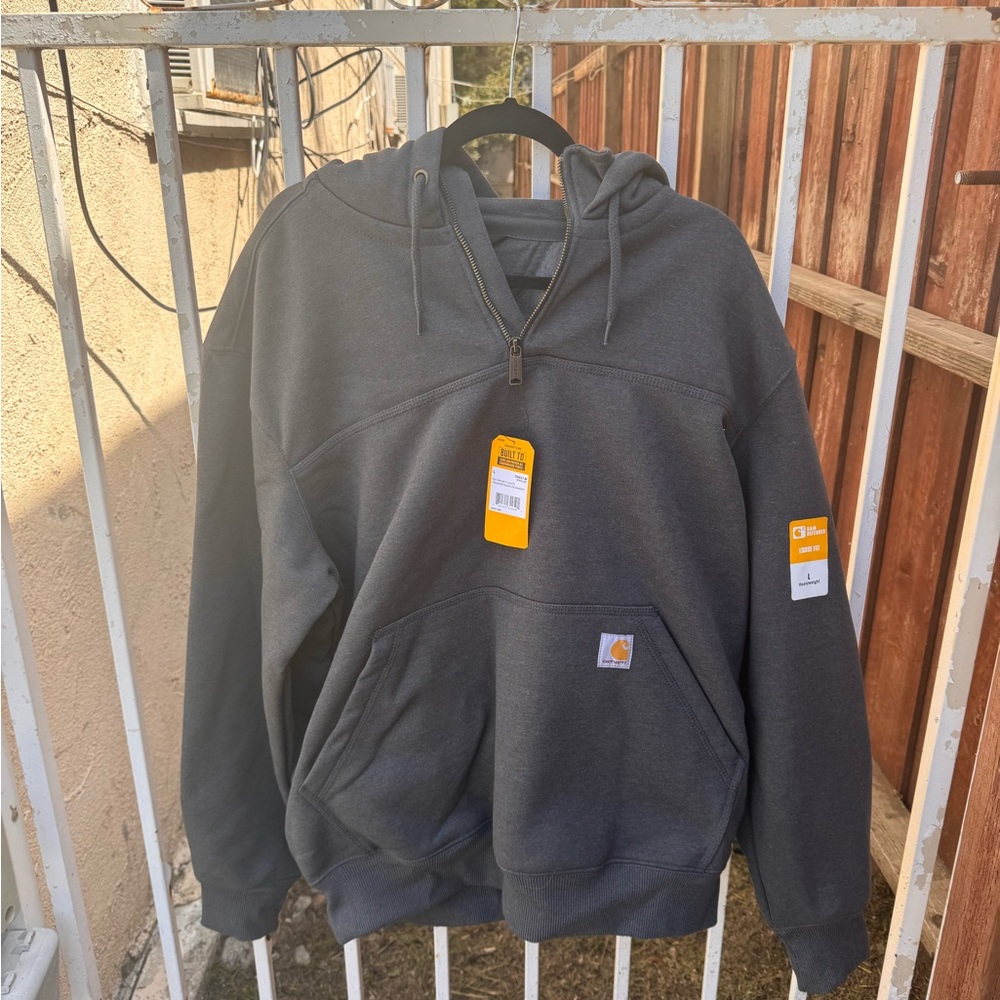 RAIN DEFENDER® LOOSE FIT HEAVYWEIGHT QUARTER-ZIP HOODIE